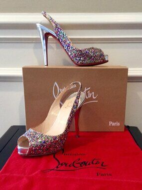 Christian Louboutin Sexy Glitter slingback Heels
